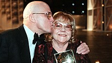 Jan Přeučil a Štěpánka Haničincová na finále ankety TýTý (6. února 1999)