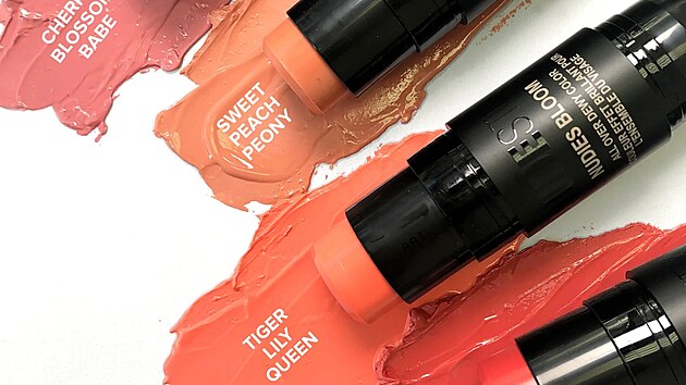 Nudestix Nudies Bloom, multifunkn lidlo pro oi, rty a tv s praktickm ttcem, vegan, cena 775 K