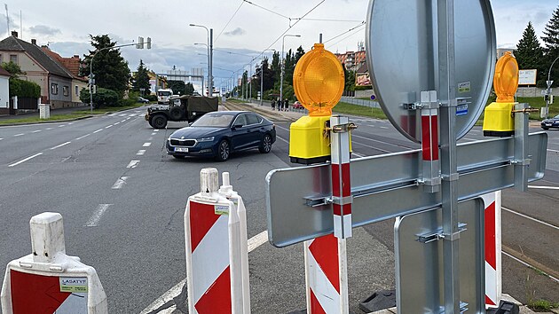 Od ervna zan v Plzni velk oprava Lidick a Plask ulice. Dopravn znaen avizujc chystanou opravu postavili silnii na vpadovku do Temon u ped nkolika dny. (31. kvtna 2024)