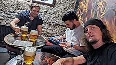 Pivní inspekto�i z deníku Metro. Zprava: David Halatka, Filip Jaro�evský, Marek...