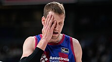 Jan Veselý v dresu FC Barcelona v semifinále panlské ligy