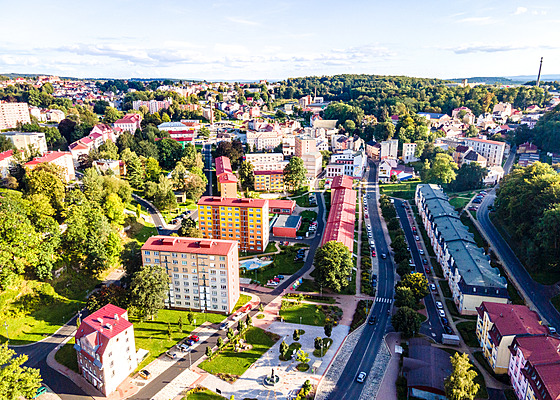 Pohled na m�sto A� z dronu