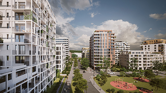 Vizualizace projektu Nový Rohan, který spole�nost J&T Real Estate za�ne na...