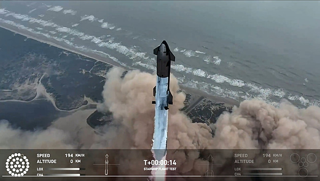 Muskově SpaceX se podařilo poprvé i přes problémy uspět při testu Starship