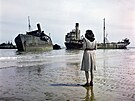 FRANCIE. Normandie. 1947. Plá Omaha.