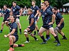 Tým New Zealand Ambassador´s XV. pedvede ped utkáním s eským týmem tradiní...