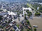 Záplavy v nmeckém Reichertshofenu (2. ervna 2024)