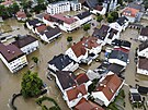 Záplavy v nmeckém Reichertshofenu (2. ervna 2024)