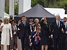 Francouzský prezident Emmanuel Macron a jeho manelka Brigitte Macronová...