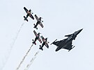 tyi letadla Flying Bulls Aerobatic Team zahajovala spolu s gripenem...