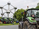 Demonstrace farmá v Bruselu (4. ervna 2024)