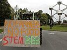 Protest farmá ped bruselským Atomiem (4. ervna 2024)