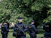 Policejní kontroly na Hlavním nádraí v Praze. (7. ervna 2024)