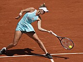 Markéta Vondrouová odehrává míek ve tvrtfinále Roland Garros.