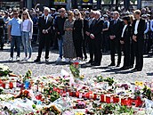 Nmecký prezident Frank-Walter Steinmeier v Mannheimu uctil minutou ticha...
