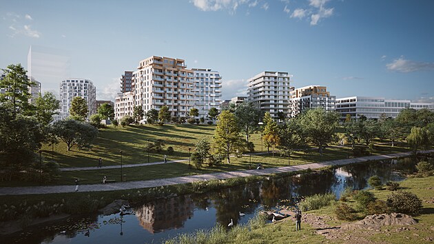 Vizualizace projektu Nov Rohan, kter spolenost J&T Real Estate zane na pelomu letonho a ptho roku stavt (4. ervna 2024)