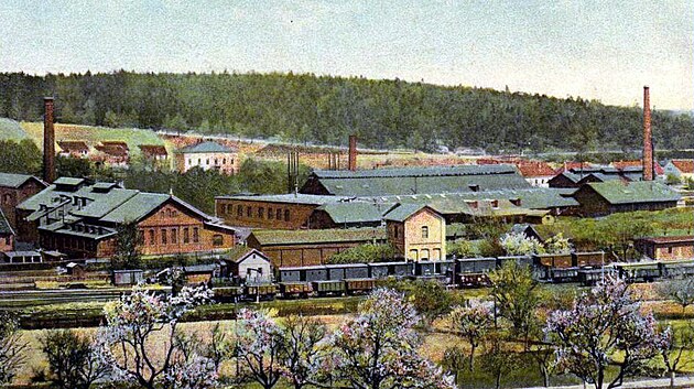 Stanice Zast�vka u Brna na dobov� pohlednici do roku 1921