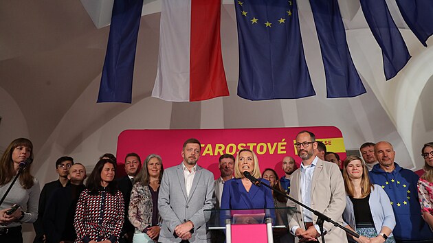 TK STAN k dal��mu politick�mu p�soben� Danu�e Nerudov�. ��astnil se i p�edseda hnut� V�t Raku�an a p�edsednictvo (2. �ervna 2024)