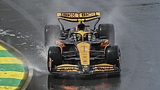 Lando Norris v první tréninku na Velkou cenu Kanady.