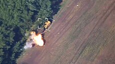 Masivní nálet dron zlikvidoval celou kolonu náklaák s ruskými branci