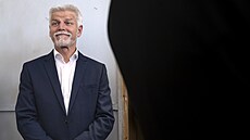 Petr Pavel volí do Evropského parlamentu v �ernou�ku. (7. �ervna 2024)