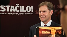 Kandidát do Evropského parlamentu Ondej Dostál ve tábu Stailo!. (9. ervna...