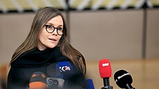 Bývalá premiérka Islandu Katrin Jakobsdottir, která rezignovala, aby mohla...