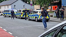 Policisté v n�meckém m�st� Hagen pátrají po mu�i, který post�elil �ty�i lidi....