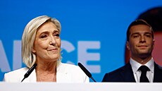 Pedsedkyn francouzské strany Národní sdruení (RN) Marine Le Penová po...