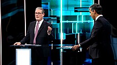 Keir Starmer a Rishi Sunak v p�edvolební debat� stanice ITV (4. �ervna 2024)