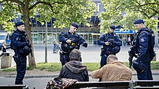Policejní kontroly na Hlavním nádra�í v Praze. (6. �ervna 2024)