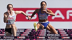 Britská sedmibojaka Katarina Johnsonová-Thompsonová bí pekáky na...