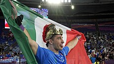 Ital Leonardo Fabbri bhem finále koule na mistrovství Evropy v ím.