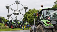 Demonstrace farmá�� v Bruselu (4. �ervna 2024)