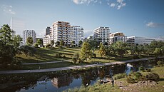 Vizualizace projektu Nový Rohan, který spolenost J&T Real Estate zane na...