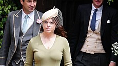 Princezna Eugenie na svatb� vévody z Westminsteru Hugha Grosvenora a Olivie...