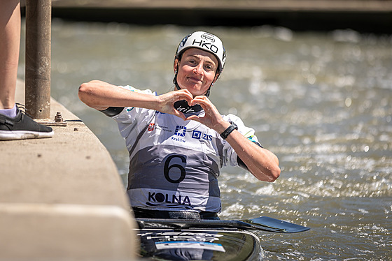 Kanoistka Martina Satková na SP v Krakov�.