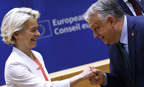 Sedmadvacet lídr Evropské unie se v pondlí veer selo v Bruselu, aby...