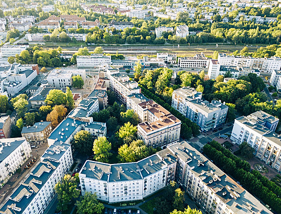 Polské msto Sosnowiec (20. prosince 2022)