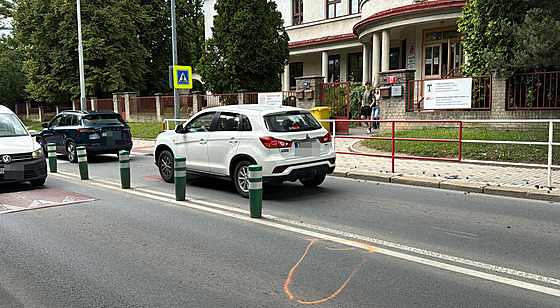 Praská Trója, kde motorká srazil nezletilou dívku. (17. ervna 2024)