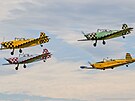 �tve�ice sportovních letadel Zlín Trener ve slo�ení t�í Z-226 a jednoho Z-336....