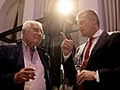Filip Turek a Václav Klaus ze tábu koalice Písaha a Motoristé. (10. ervna...