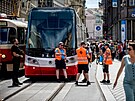 Policie provovala podezel kufry u stanice Mstek, co vedlo k zastaven...