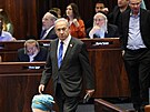Izraelský premiér Benjamin Netanjahu v Knessetu. (9. ervna 2024)