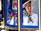 Princezna Kate pijídí na pehlídku Trooping the Colour 15. ervna 2024.