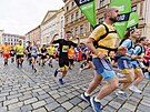 Olomouck ulice opt zaplnili bci, kte vyrazili na tra plmaratonu.