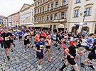 Olomouck ulice opt zaplnili bci, kte vyrazili na tra plmaratonu.