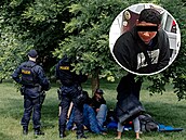 �estadvacetiletý �pan�lsky mluvící Kolumbijec se sna�il pomocí benzínu zapálit...