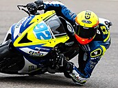 Motocyklový závodní Filip Feigl, který se zúastní mistrovství svta superbik...