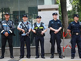 Hlídka �ínské policie (7. �ervna 2024)
